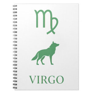 Carnet Minimaliste esthétique silhouette verte Vierge Zod