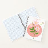 Carnet Minimaliste Floral Rose (Intérieur)