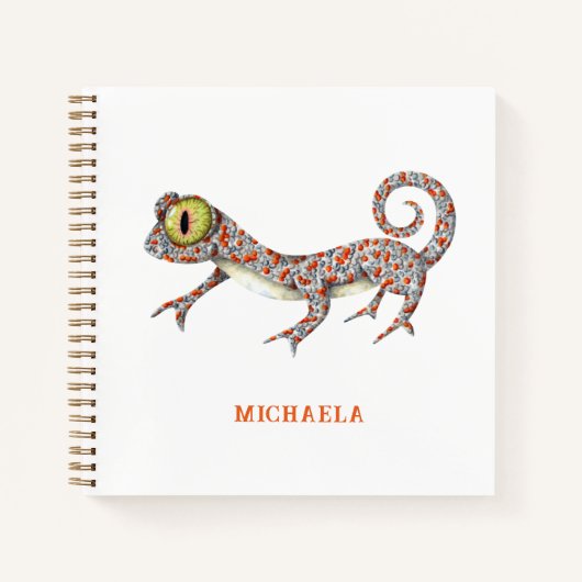Carnet Minimaliste Gecko Reptile (Devant)