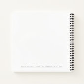 Carnet Minimaliste informel | Mariage Décontracté moderne (Dos)