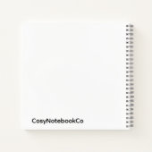 Carnet minimaliste jaune moutarde (Dos)