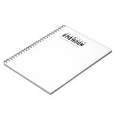 Carnet Minimaliste moderne professionnel plain (Côté gauche)