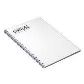 Carnet Minimaliste moderne professionnel plain (Côté Droit)