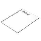 Carnet Minimaliste moderne professionnel plain (Côté gauche)