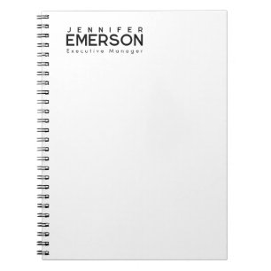 Carnet Minimaliste moderne professionnel plain