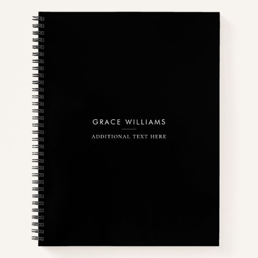 Carnet Minimaliste Moderne Professionnelle (Devant)