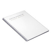 Carnet Minimaliste Moderne Simple (Côté Droit)