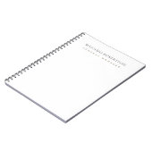 Carnet Minimaliste Moderne Simple (Côté gauche)