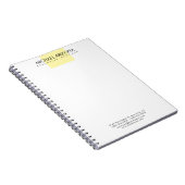 Carnet Minimaliste Moderne Simple Uni (Côté Droit)