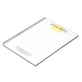 Carnet Minimaliste Moderne Simple Uni (Côté gauche)