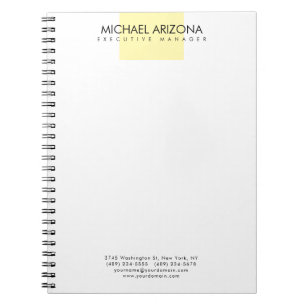 Carnet Minimaliste Moderne Simple Uni