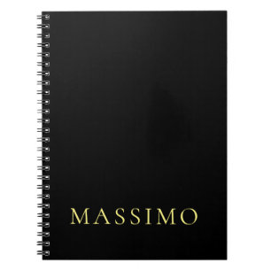 Carnet Minimaliste ProfeNassional Or & Noir Nom