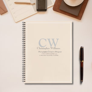 Carnet Minimaliste Professionnel Beige