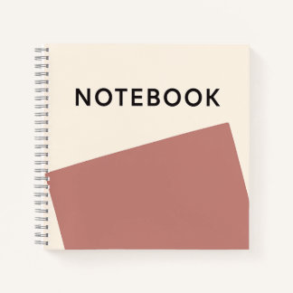 Carnet minimaliste Rose en terre cuite