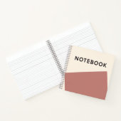 Carnet minimaliste Rose en terre cuite (Intérieur)
