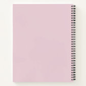 Carnet Minimaliste rose professionnel (Dos)