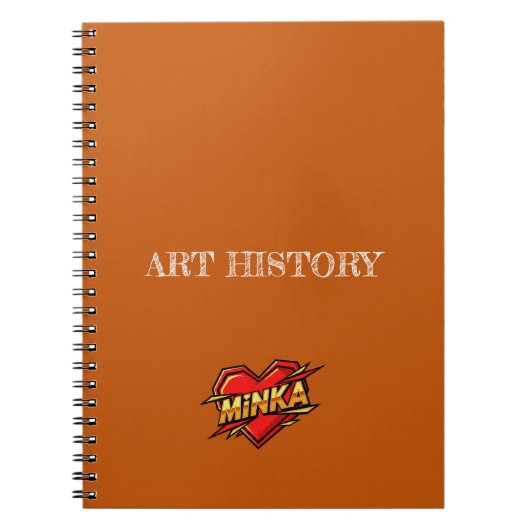 Carnet Minka Orange (Devant)