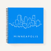 Carnet Minneapolis, Minnesota Skyline (Devant)