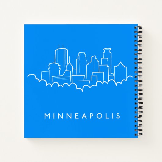 Carnet Minneapolis, Minnesota Skyline (Dos)