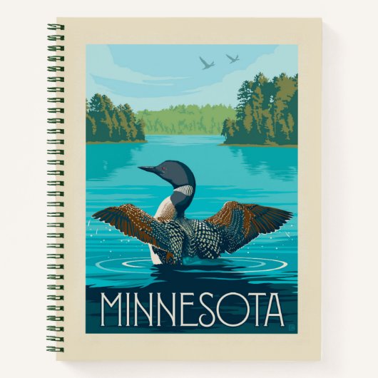 Carnet Minnesota | Loon (Devant)