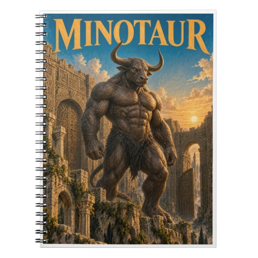 Carnet Minotaure, Monstre de Fantasy Gothique (Devant)