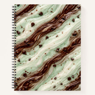Carnet Mint Chocolate Chip Milkshake Marble Design