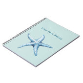 Carnet Mint Find Your Happy Blue Starfish (Côté gauche)