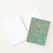 Carnet Mint Green Boho Batik Botaniques Belle (Intérieur)