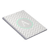 Carnet Mint Green Chevron Monogram Notebook (Côté Droit)