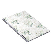 Carnet Mint Green Pastel Floral Greenery Motif (Côté Droit)