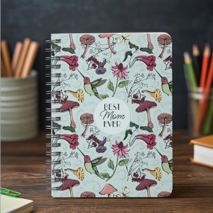 Carnet Mint Meilleure maman jamais photo Hummingbird Flor