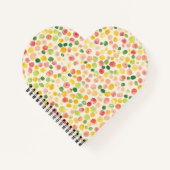 Carnet Mint Pink Yellow Green Fruity Dots  (Devant)