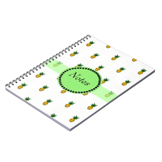 Carnet Minuscule ananas doré (Côté gauche)