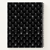 Carnet Minuscule cristal argent noir monogramme diamant é (Dos)