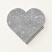 Carnet Minuscule cristal argent noir monogramme diamant é (Dos)