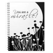 Carnet Miracle de récupération, noir et blanc (Devant)