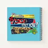 Carnet Miraculous Ladybug & Cat Noir toujours vous protég (Dos)