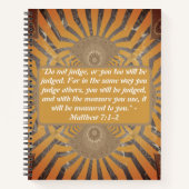 Carnet Miroir du jugement : Matthieu 7:1-2 en perspective (Devant)