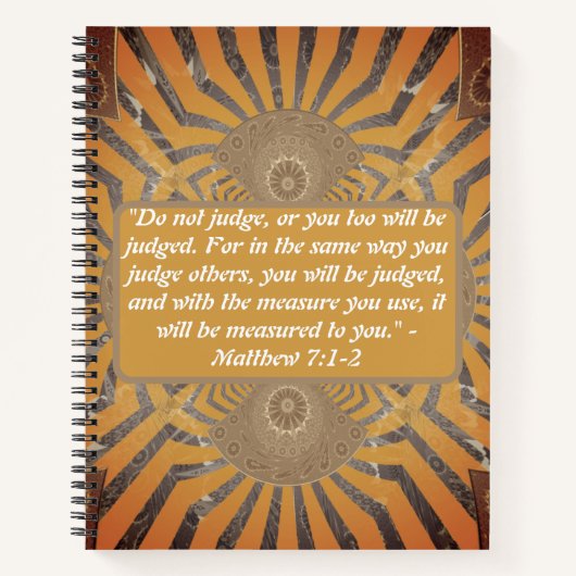 Carnet Miroir du jugement : Matthieu 7:1-2 en perspective (Devant)