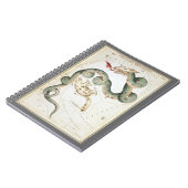 Carnet Miroir d'Urania, Carte céleste d'astronomie vintag (Côté gauche)