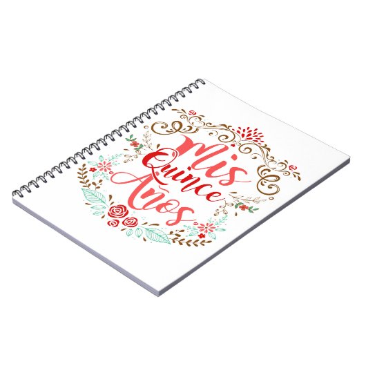 Carnet Mis Quince Anos Quinceanera 15e anniversaire (Côté gauche)