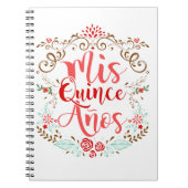 Carnet Mis Quince Anos Quinceanera 15e anniversaire (Devant)