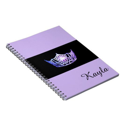 Carnet Miss America Lavender Crown Carnet- Nom personnali (Côté Droit)