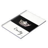 Carnet Miss America Silver Crown Carnet- Nom personnalisé (Côté gauche)