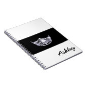 Carnet Miss America style Carnet-Couronne & Nom personnal (Côté Droit)
