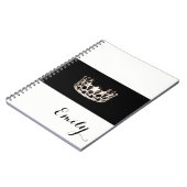 Carnet Miss USA Silver Crown Carnet- Nom personnalisé (Côté gauche)