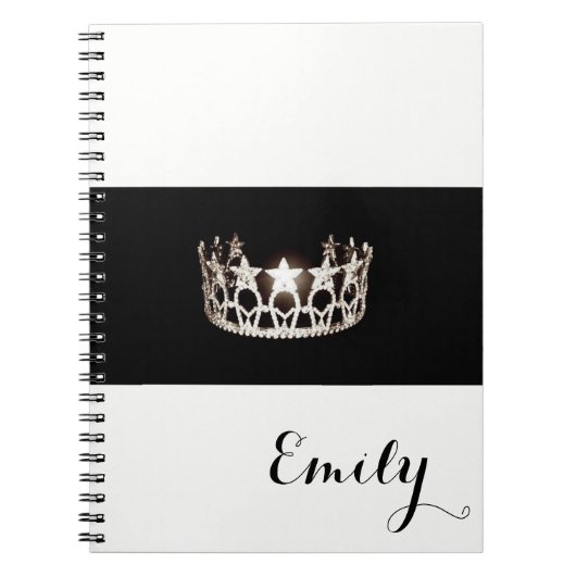 Carnet Miss USA Silver Crown Carnet- Nom personnalisé (Devant)