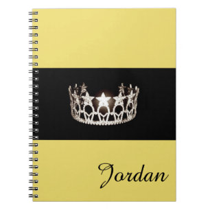 Carnet Miss USA Silver Crown Notebook Nom personnalisé