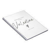 Carnet Missing You This Valentine Script Heart (Côté Droit)
