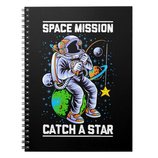Carnet Mission spatiale astronaute Attraper une étoile (Devant)